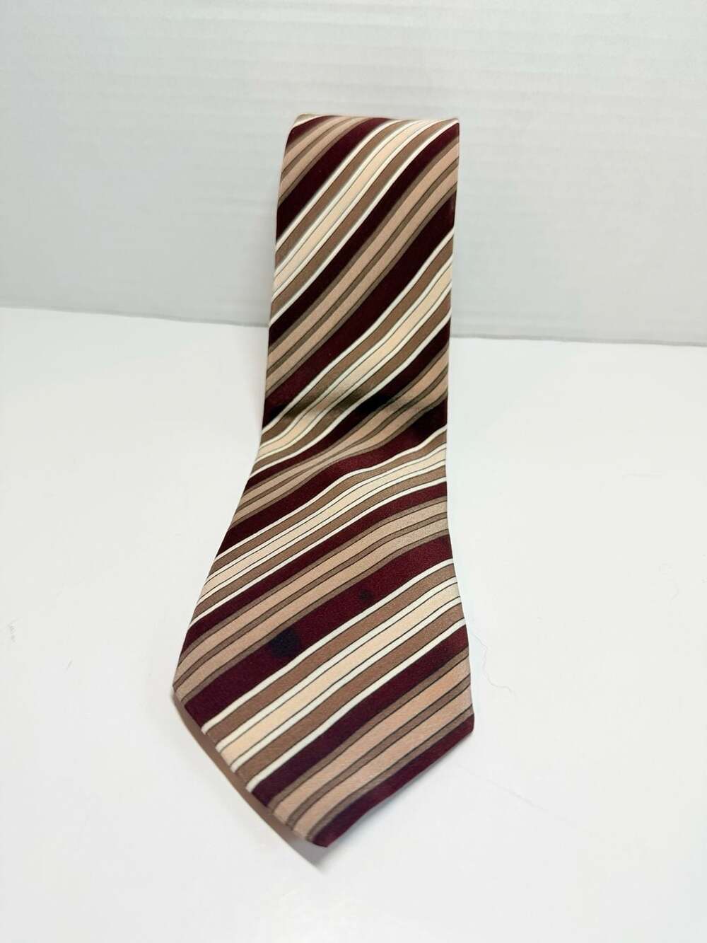 Italo Ferretti Made in Italy Striped Silk Necktie
